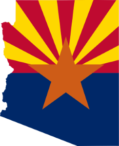 Arizona Flag Map