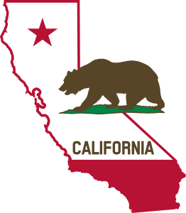 California Flag Map