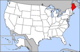 Maine USA Map