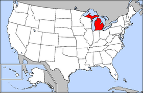 USA Michigan Map