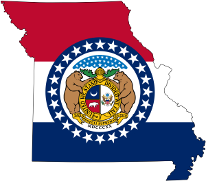 Missouri Flag Map