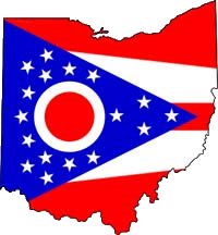Ohio Flag Map