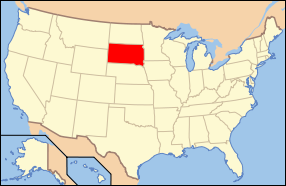 South Dakota Map USA