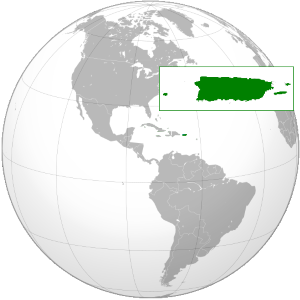 Puerto Rico globe