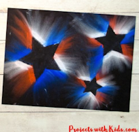 4th of July Chalk Art