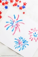 Salf Painted Fireworks Art