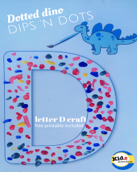 Letter D Dino Dots